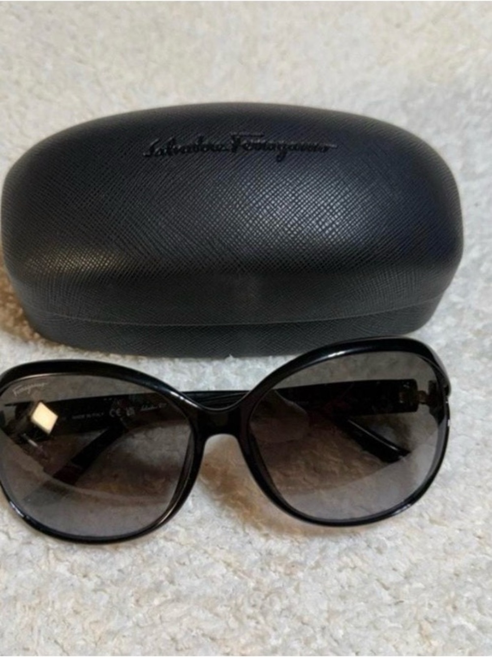 Salvatore Ferragamo Black Gradient Lens Women's Sunglasses